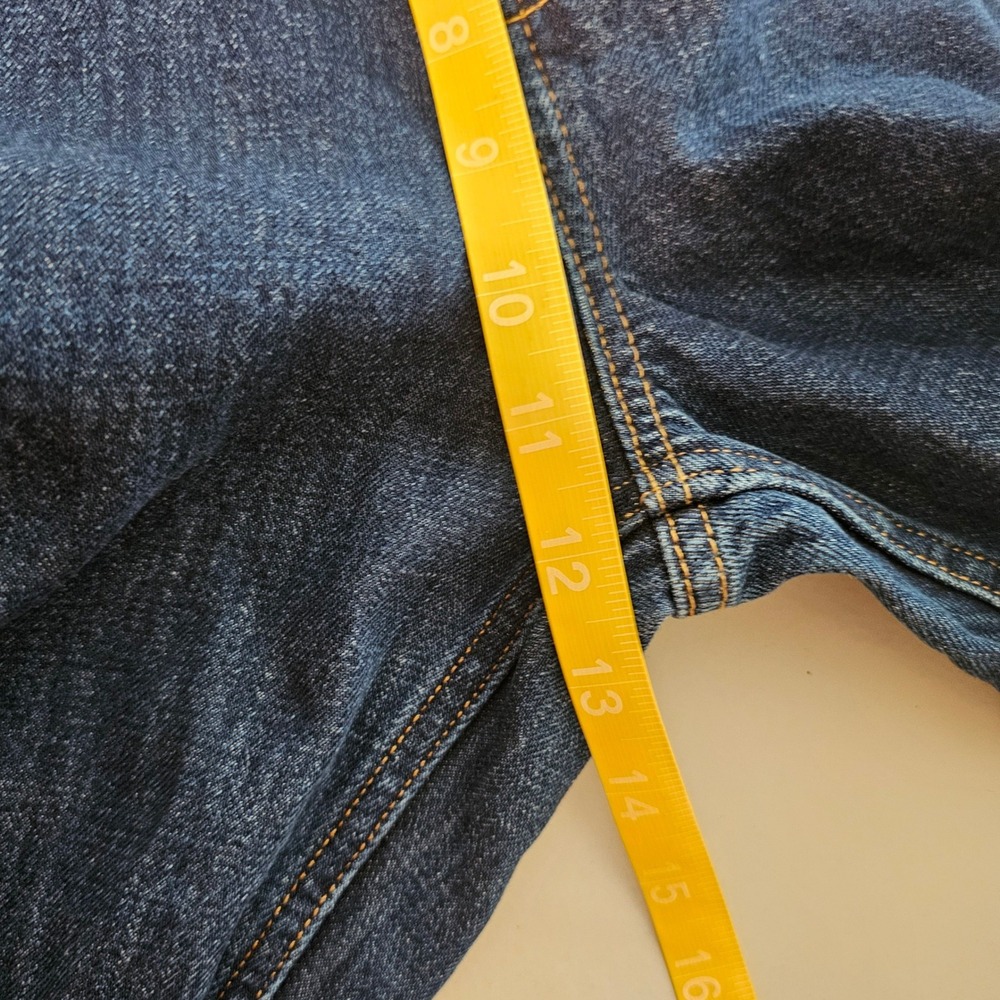 Gap Barrel High Rise Jeans Women 28 6R Dark Wash Blue Curved Leg Denim Casual - Picture 6 of 8